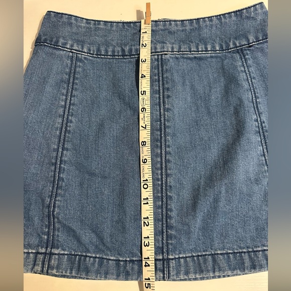 Free People Zip to It Denim Mini Skirt - Picture 5 of 7
